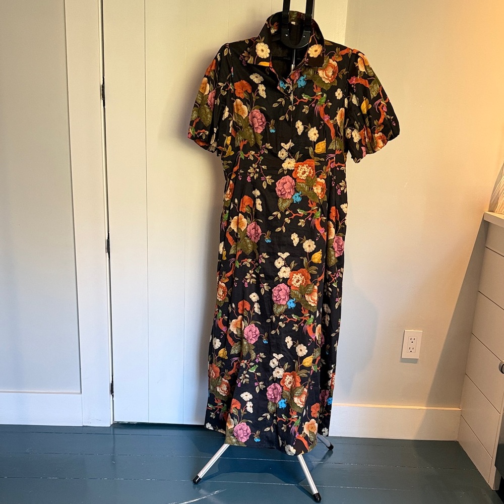 Tuckernuck Floral Black Maxi Dress